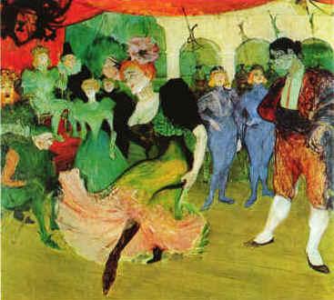  Henri  Toulouse-Lautrec Dance to the Moulin Rouge oil painting picture